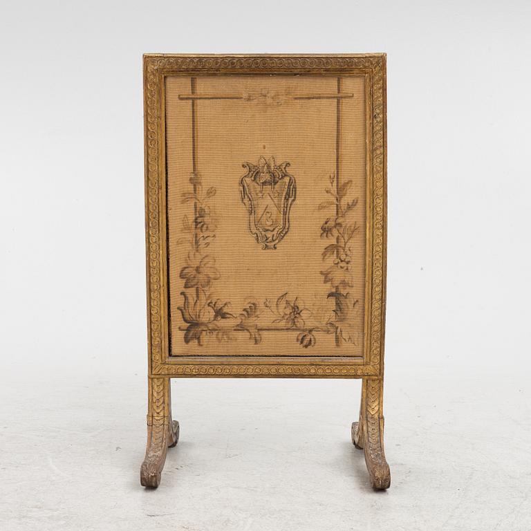 Brass screen, 19th Century.