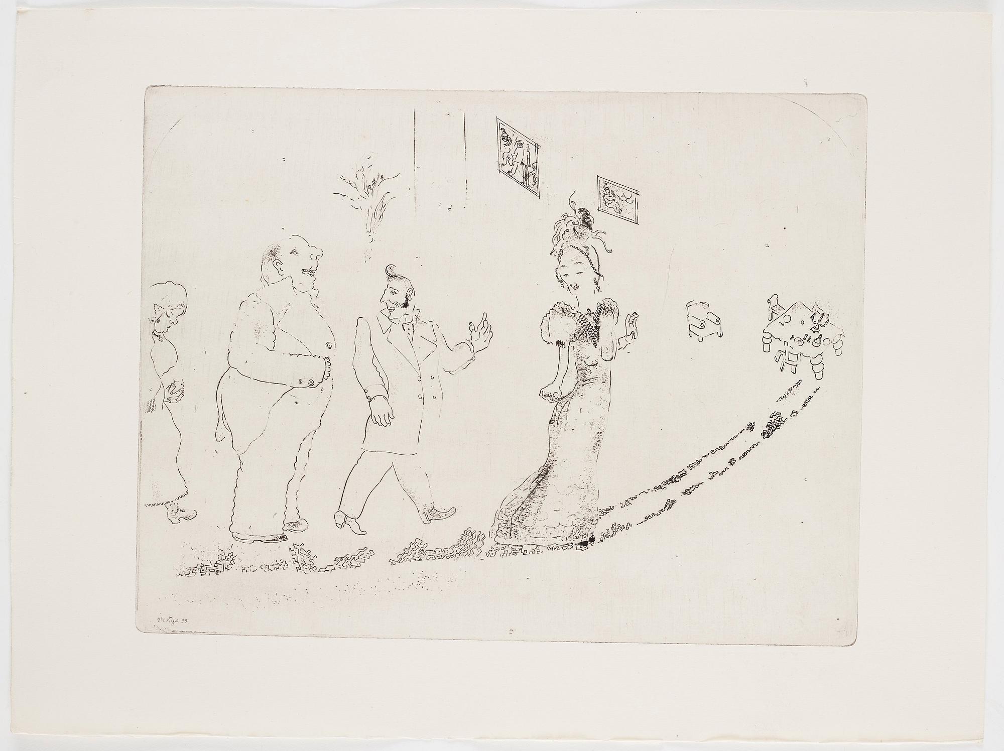 MARC CHAGALL, 71 st etsningar ur upplagan om 285 exemplar på Arches/MBM/J. Perrigot-papper, 1923-1948.