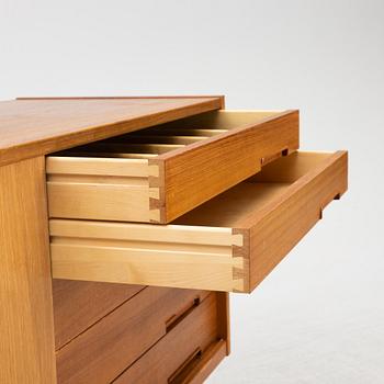 Nils Jonsson, a teak-veneered sideboard. Hugo Troeds, Björnum, 1960's.