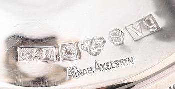LJUSSTAKAR, 1 par, silver, Ainar Axelsson, GAB, 1971.