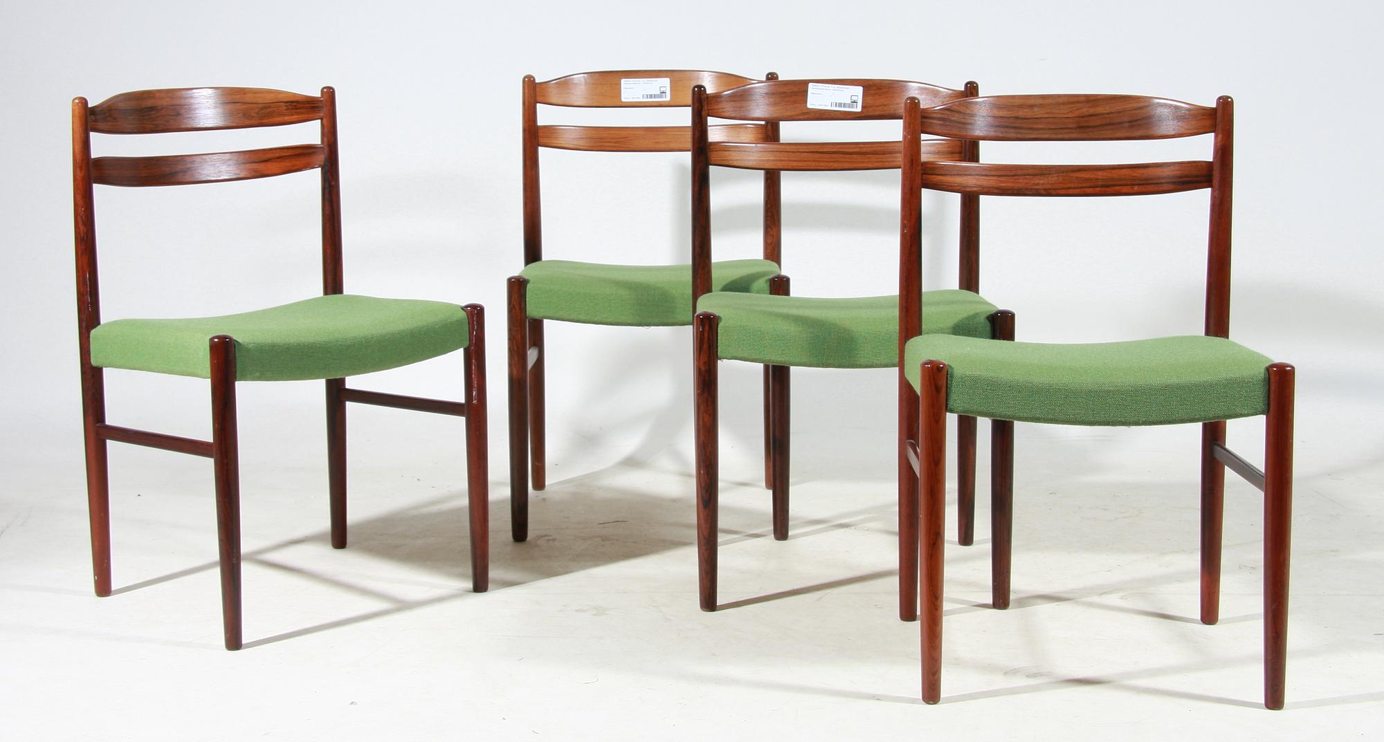 STOLAR, 4 st, Albin Johansson & Söner, Hyssna, 1950/60-tal.