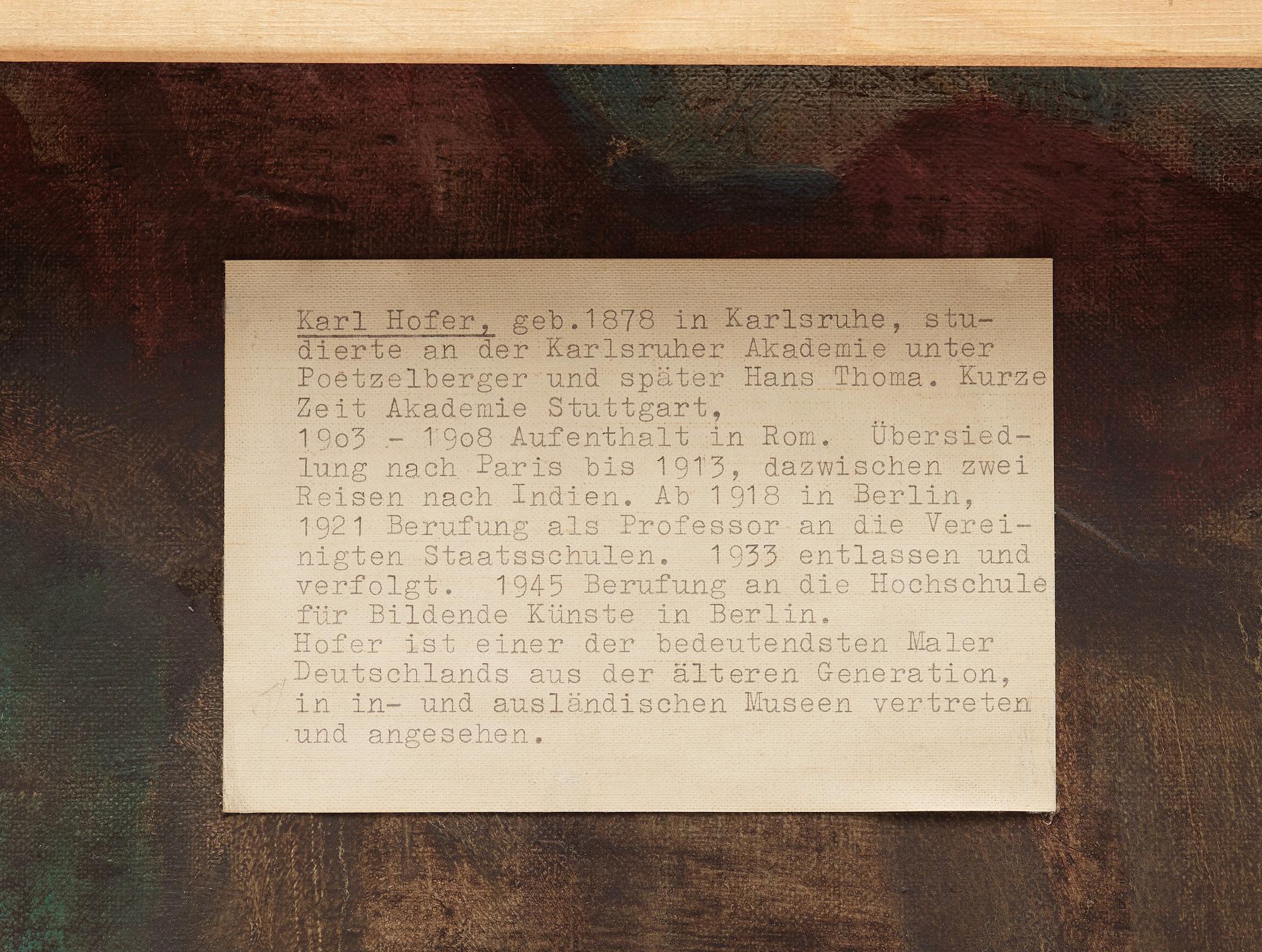 Karl Hofer, "Tischgesellschaft".