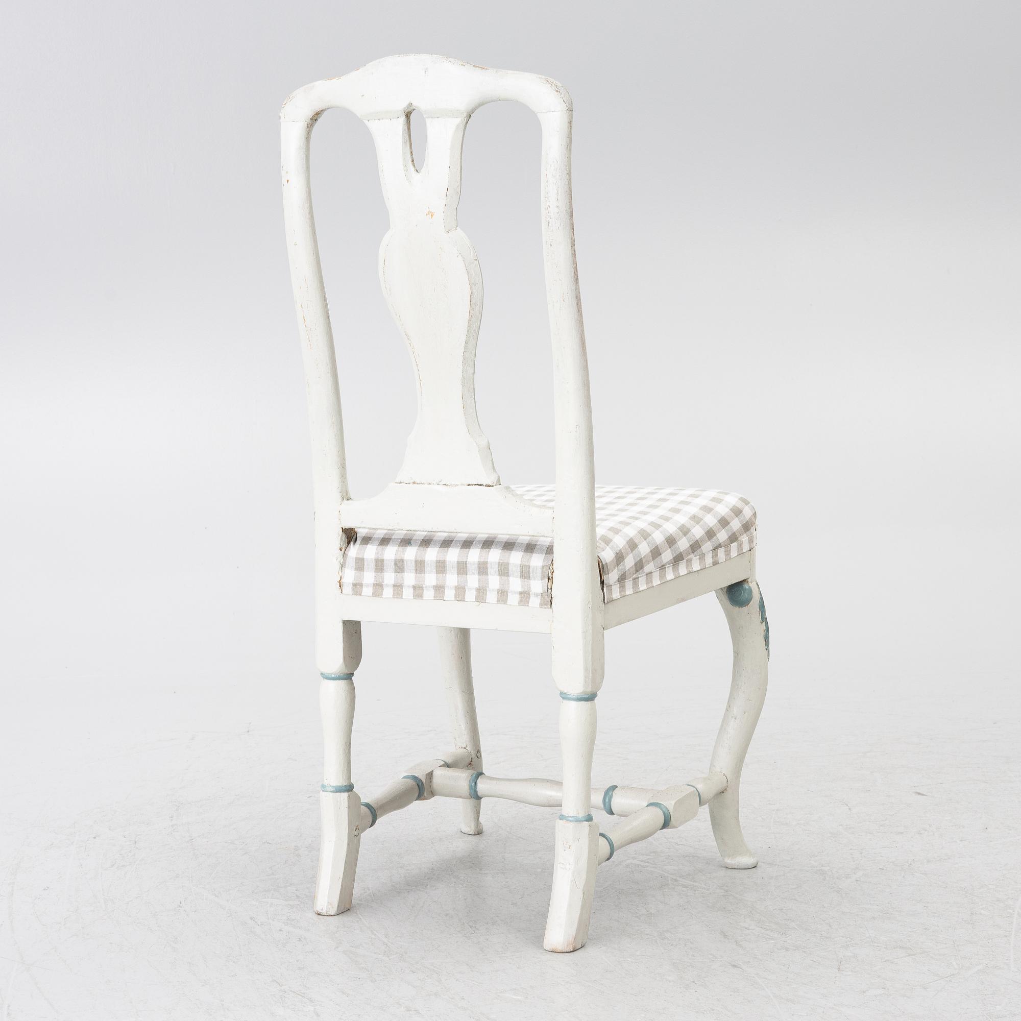 Chair, Stockholm manufacture, latter part of the 18th century, Rococo.
