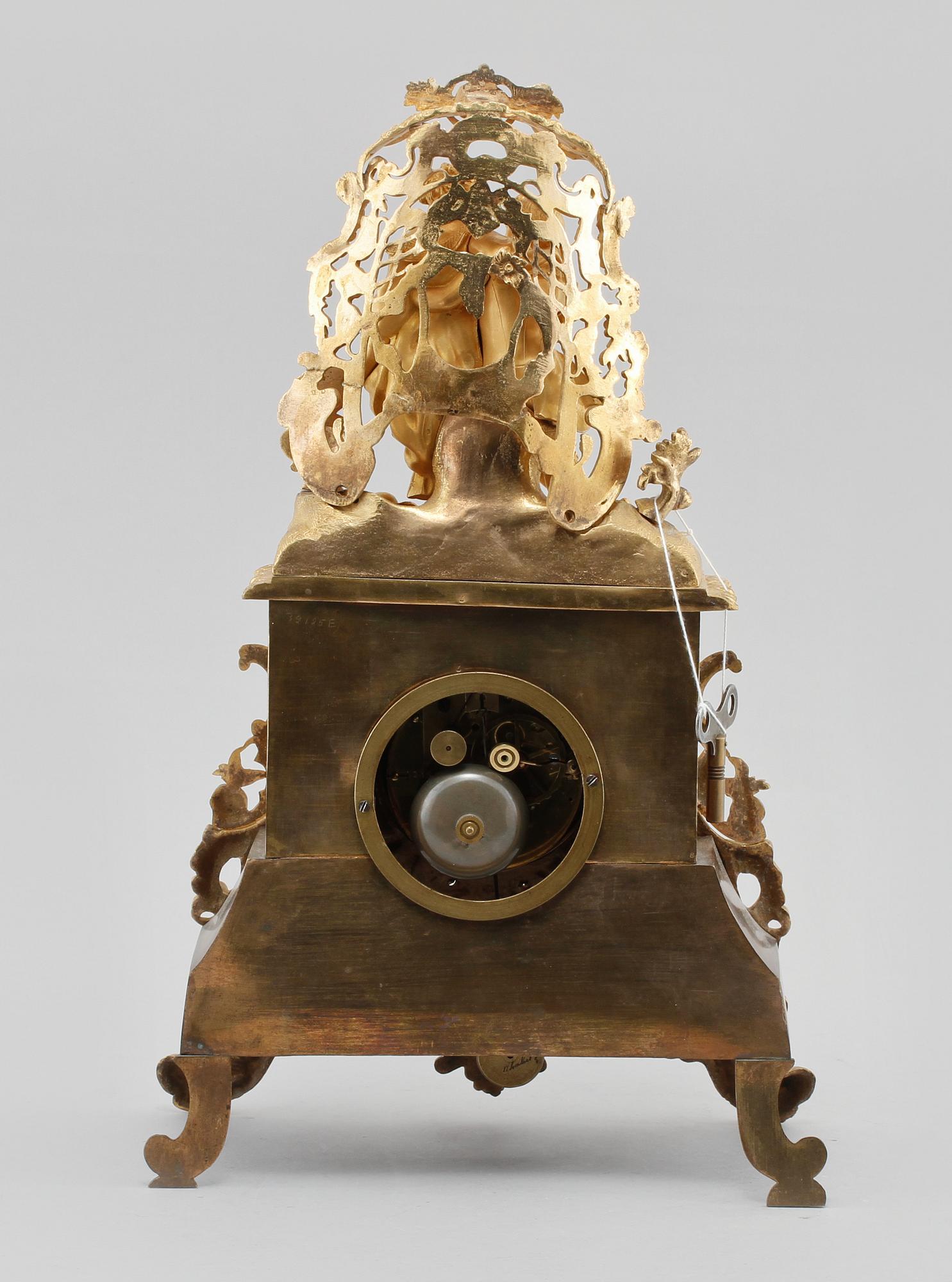 BORDSPENDYL, nyrokoko, sent 1800-tal.