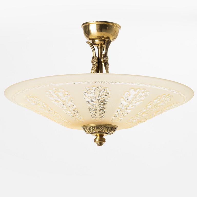 Ceiling light, 1940s.