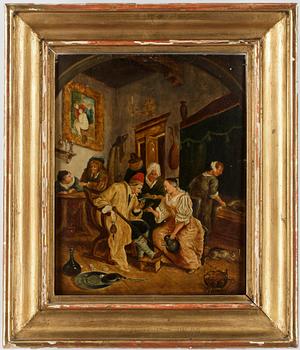 JAN HAVICKSZ. STEEN, Hans art, Olja på pannå, ej signerad.