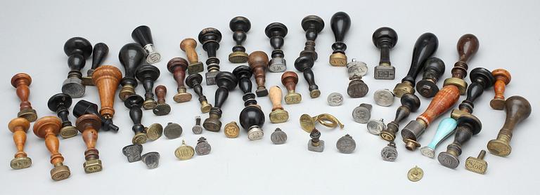 PARTI SIGILL OCH PETSCHAFT, sent 1700-tal till tidigt 1900-tal.