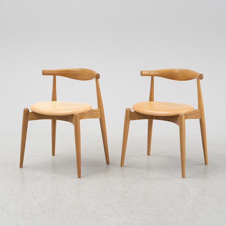 Hans J Wegner, stolar 6 st, modell CH-20, Carl Hansen & son, formgiven 1956.