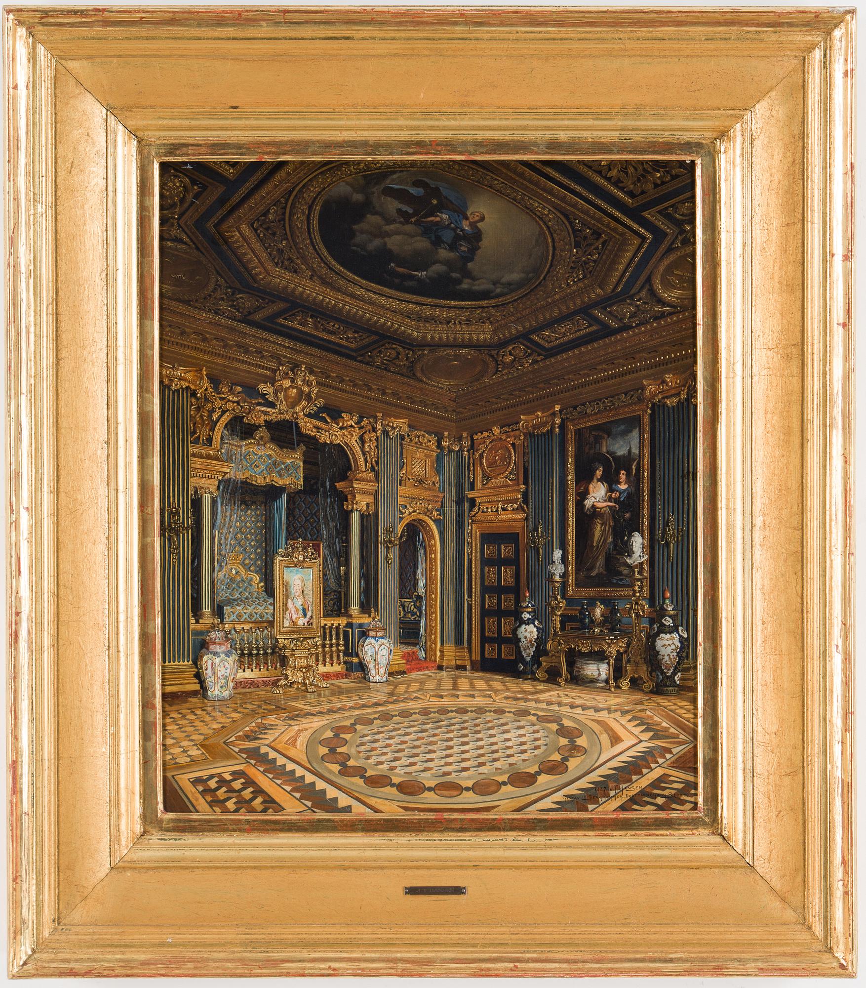 JOSEF THEODOR HANSEN, oil on canvas, signed and dated 1887.