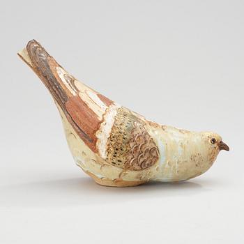 A Tyra Lundgren stoneware figure of a bird.