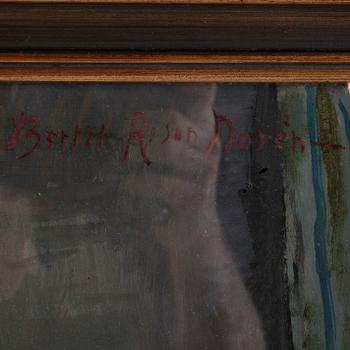 BERTIL NORÉN, Gouache och olja på papp, signerad.