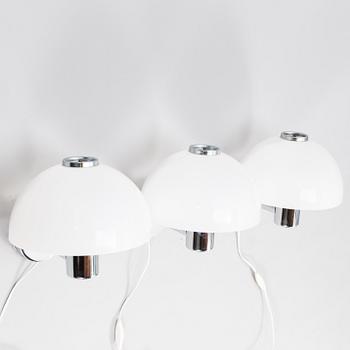 HEIKKI TURUNEN and TIMO SAARNIO, Three "Valio", wall lamps for Orno.