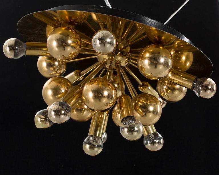 TAK-/VÄGGLAMPA, Sputnik-modell. Okänd designer för Cosack,Tyskland, 1970-tal.