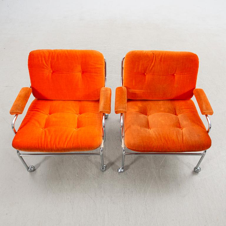 Fåtöljer, ett par, sent 1900-tal.