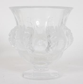 SKÅL samt 2 st VASER, glas, Lalique.