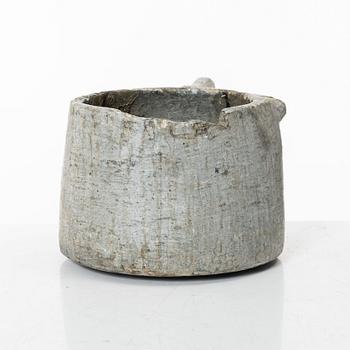 A Swedish carved soapstone jug, 19th century.