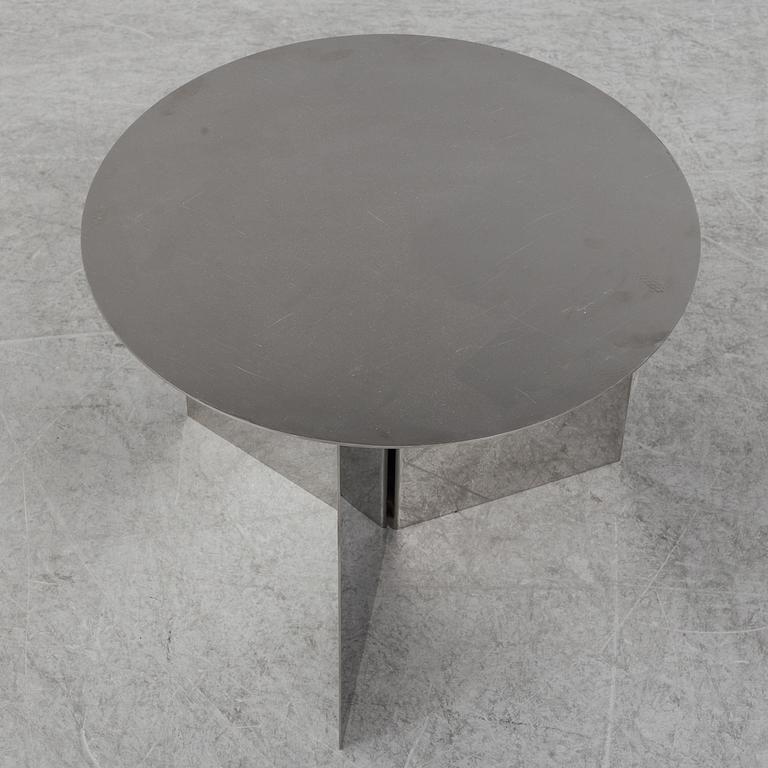 A HAY "Slit table" round mirror side table, Denmark.