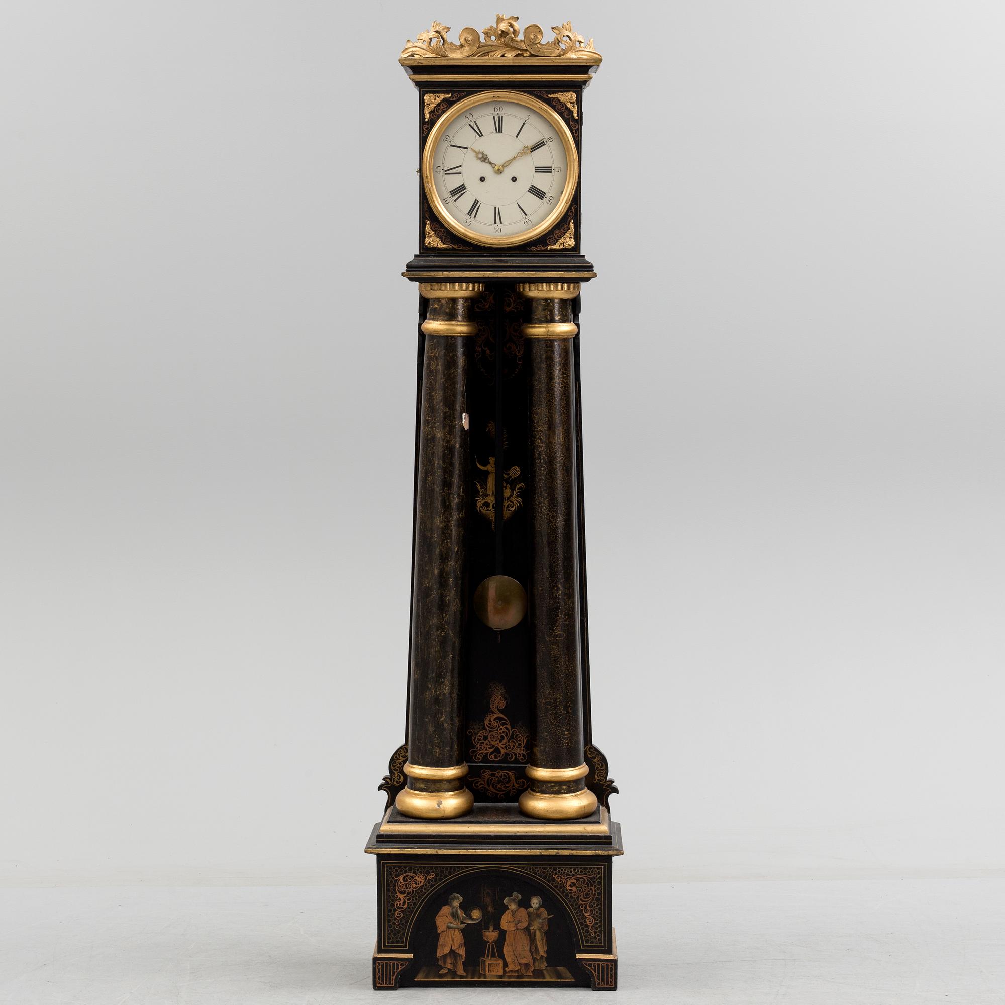 A 19th century longcase clock.