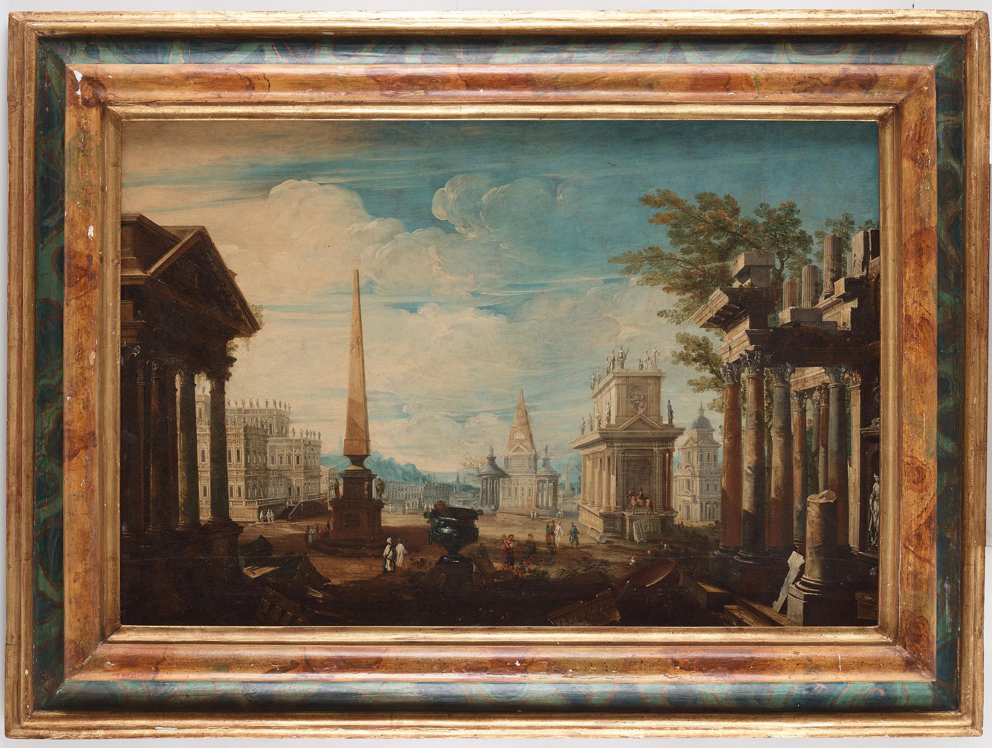 ITALIAN ARTIST 17th CENTURY, Capriccio.