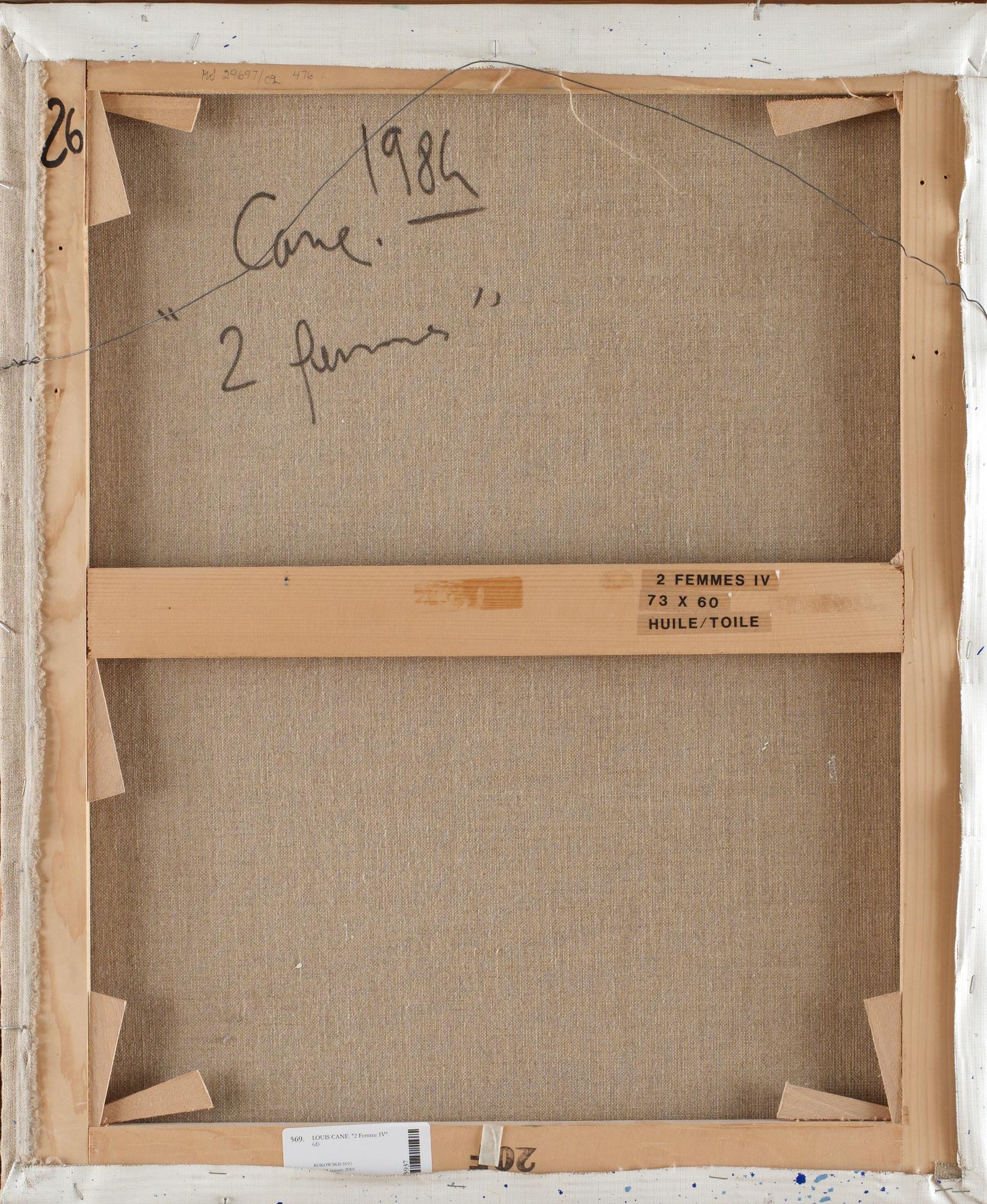 Louis Cane, "2 Femme IV".