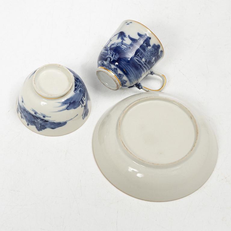 Teservis, 15 delar, kompaniporslin, Kina, Qingdynastin, Qianlong (1736-95).