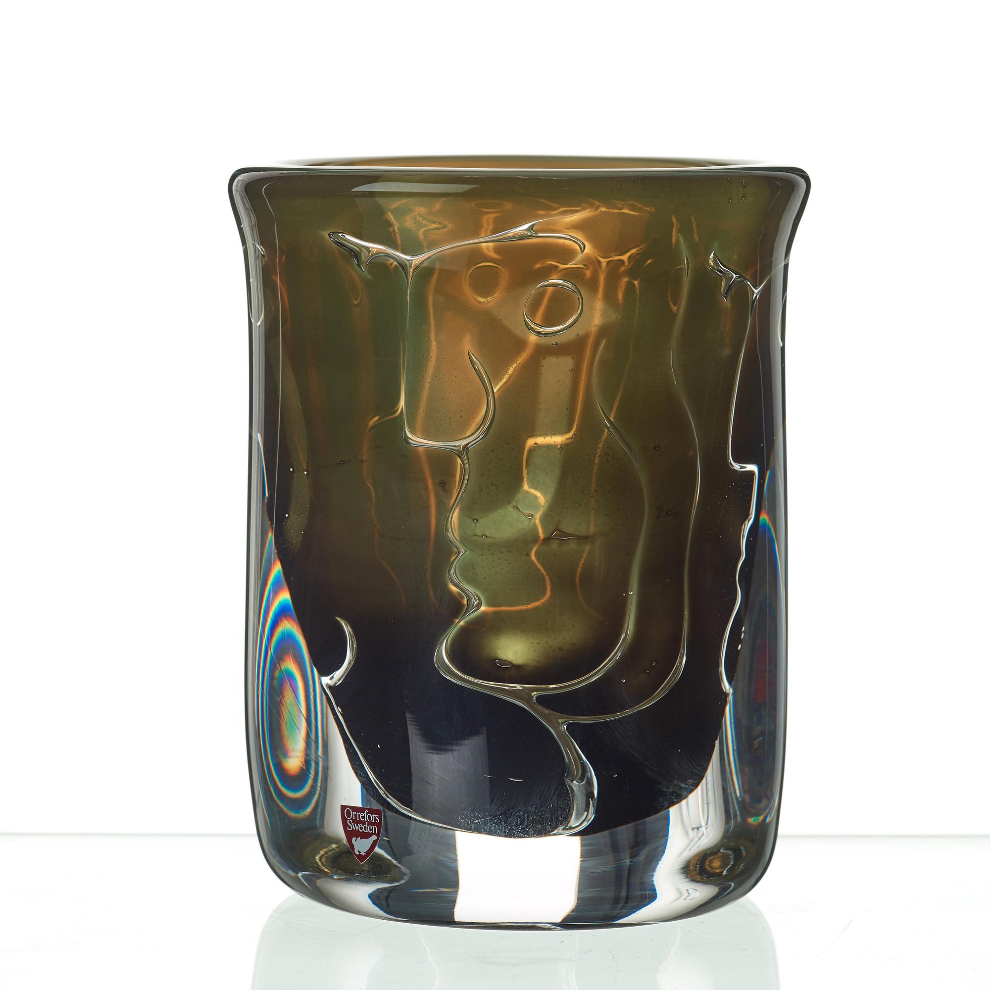 Ingeborg Lundin, An Ingeborg Lundin 'Ariel' glass vase, Orrefors, Sweden 1987.