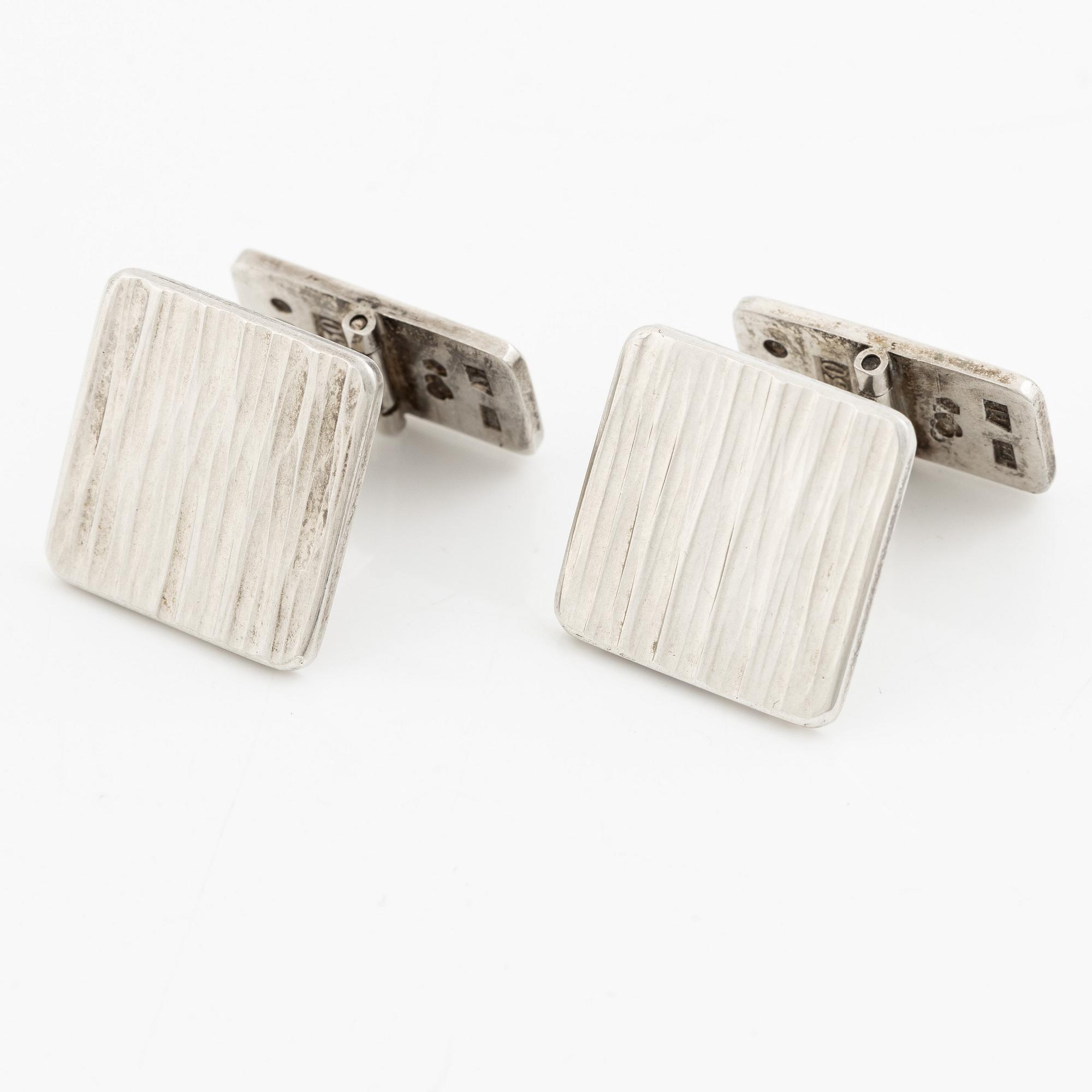 Anders Högberg, Cufflinks, silver.