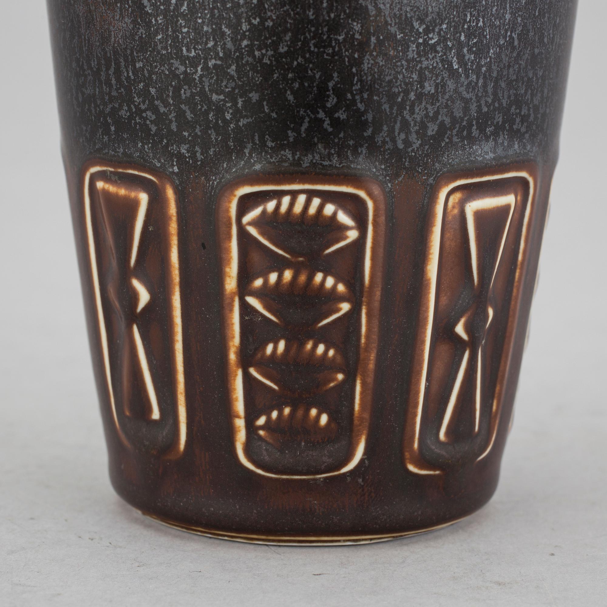 VAS, stengods, Gunnar Nylund, Rörstrand, 1950-/60-tal.