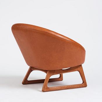 Kurt Østervig, a '57A' easy chair, Rolschau Møbler, Denmark, 1950s.