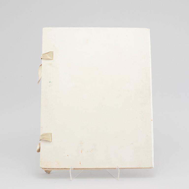 and ARVID AUGUST AFZELIUS, original manuscript and five watercolors, 1907.