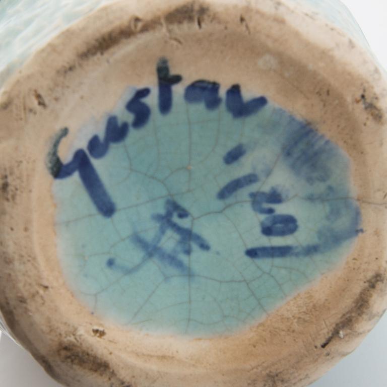 Josef Ekberg, Vase, stoneware, "Sgraffito", Gustavsberg.