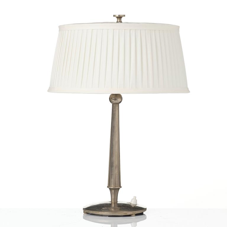 Harald Notini, bordslampa, modell 6932, Arvid Böhlmarks Lampfabrik, Stockholm, 1920-tal.