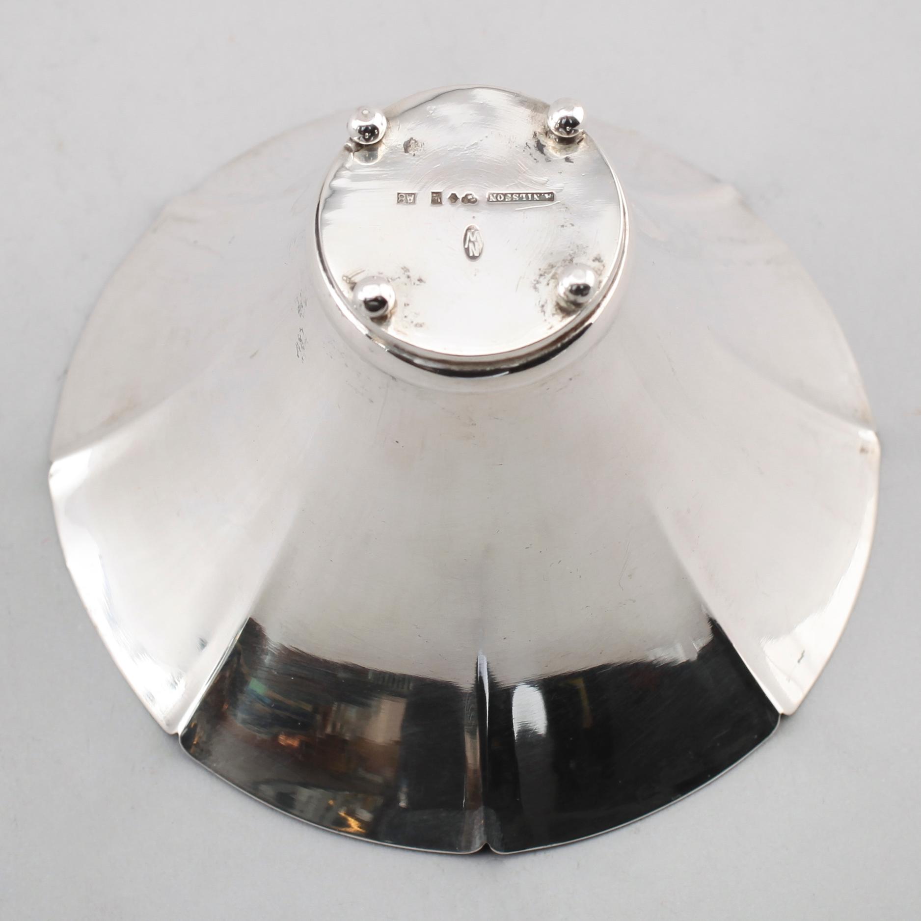 SKÅL, silver, Wiwen Nilsson, Lund 1927. Vikt ca 123 g.