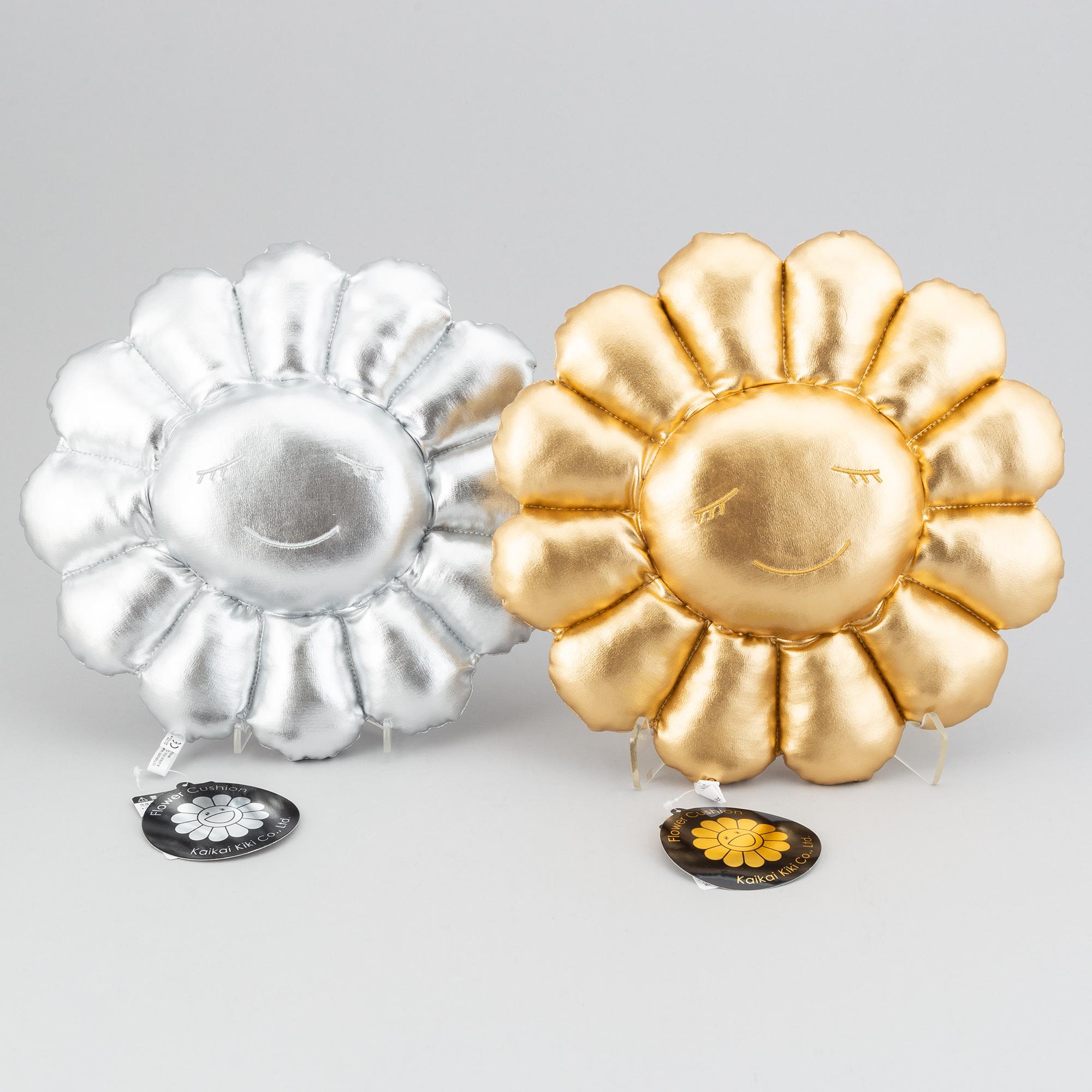 Takashi Murakami, after, two flower cushions, Kaikai Kiki Co.