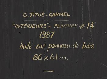 Gerhard Titus-Carmel, "Intérieurs peinture #14".