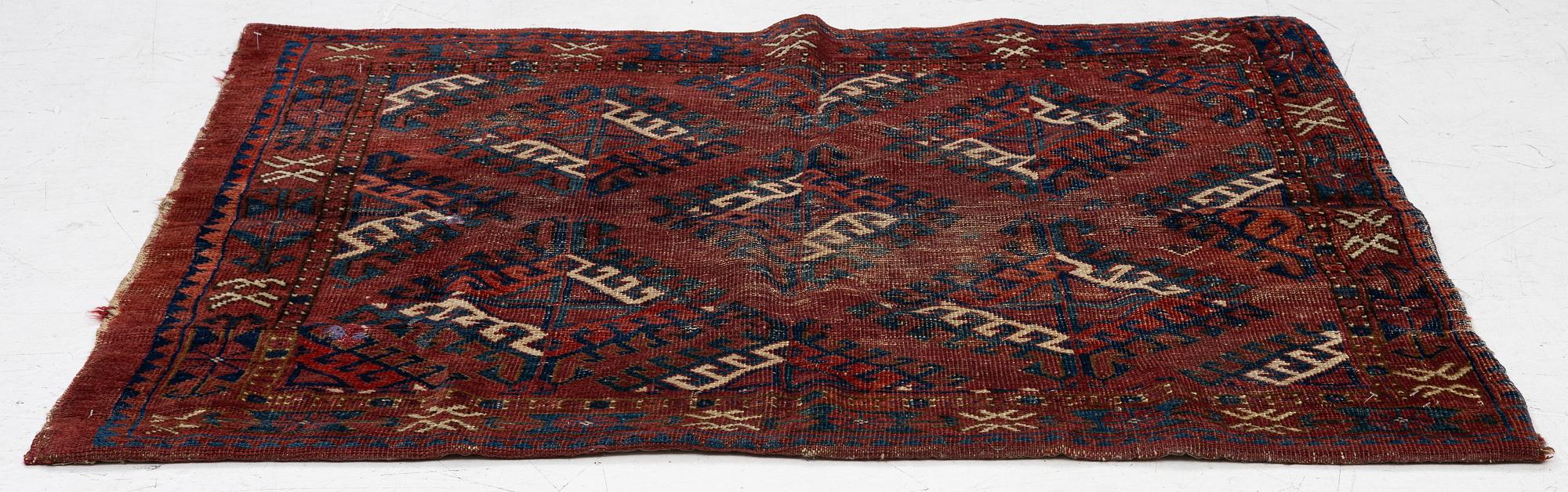 A 'Lebab' Turkmen bag face,  c. 113 x 83 cm, middle Amu Darya, Turkmenistan, early to mid 19th century.