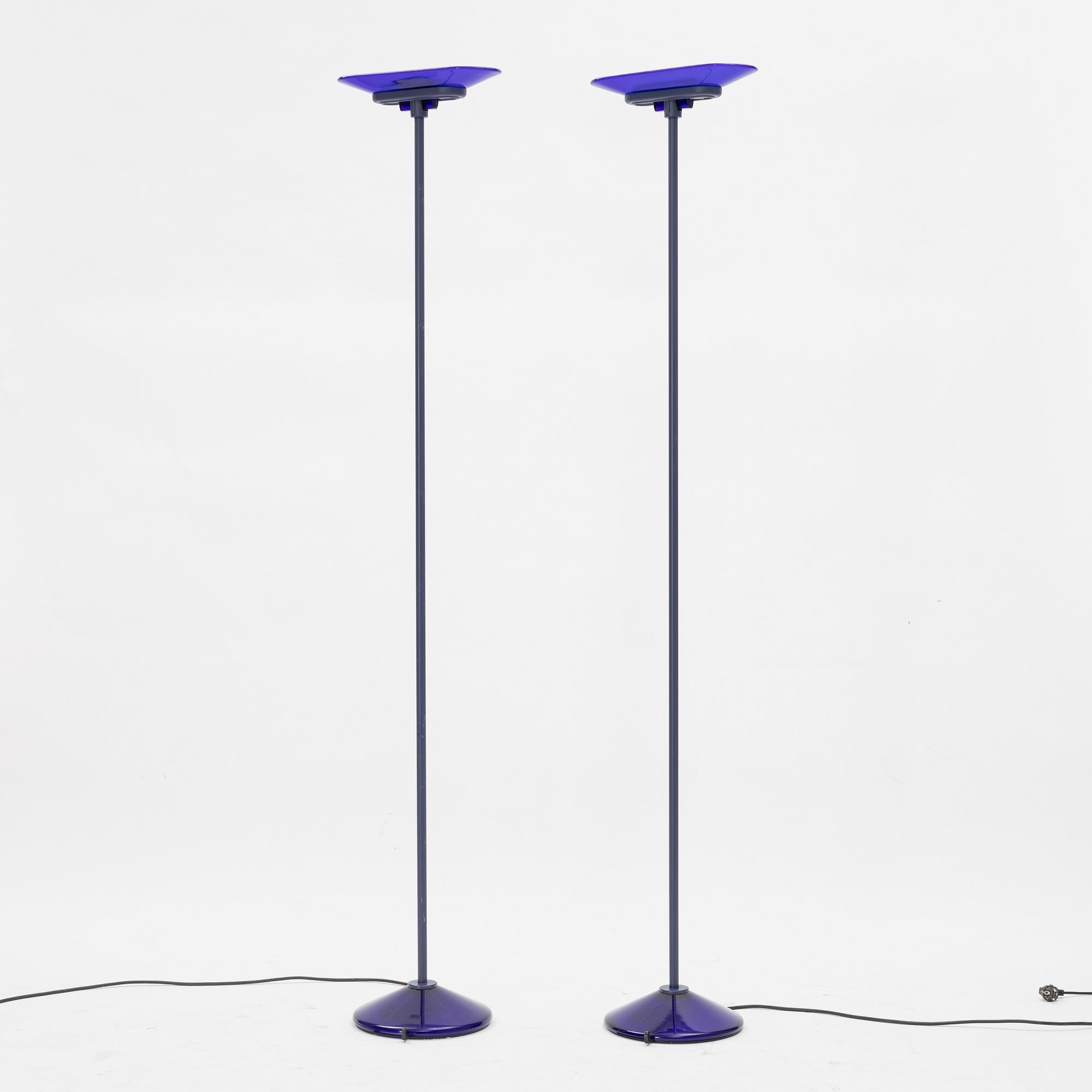 Perry King, Santiago Miranda & Gianluigi Arnald, golvlampor, ett par, "Jill", Arteluce, Italien.