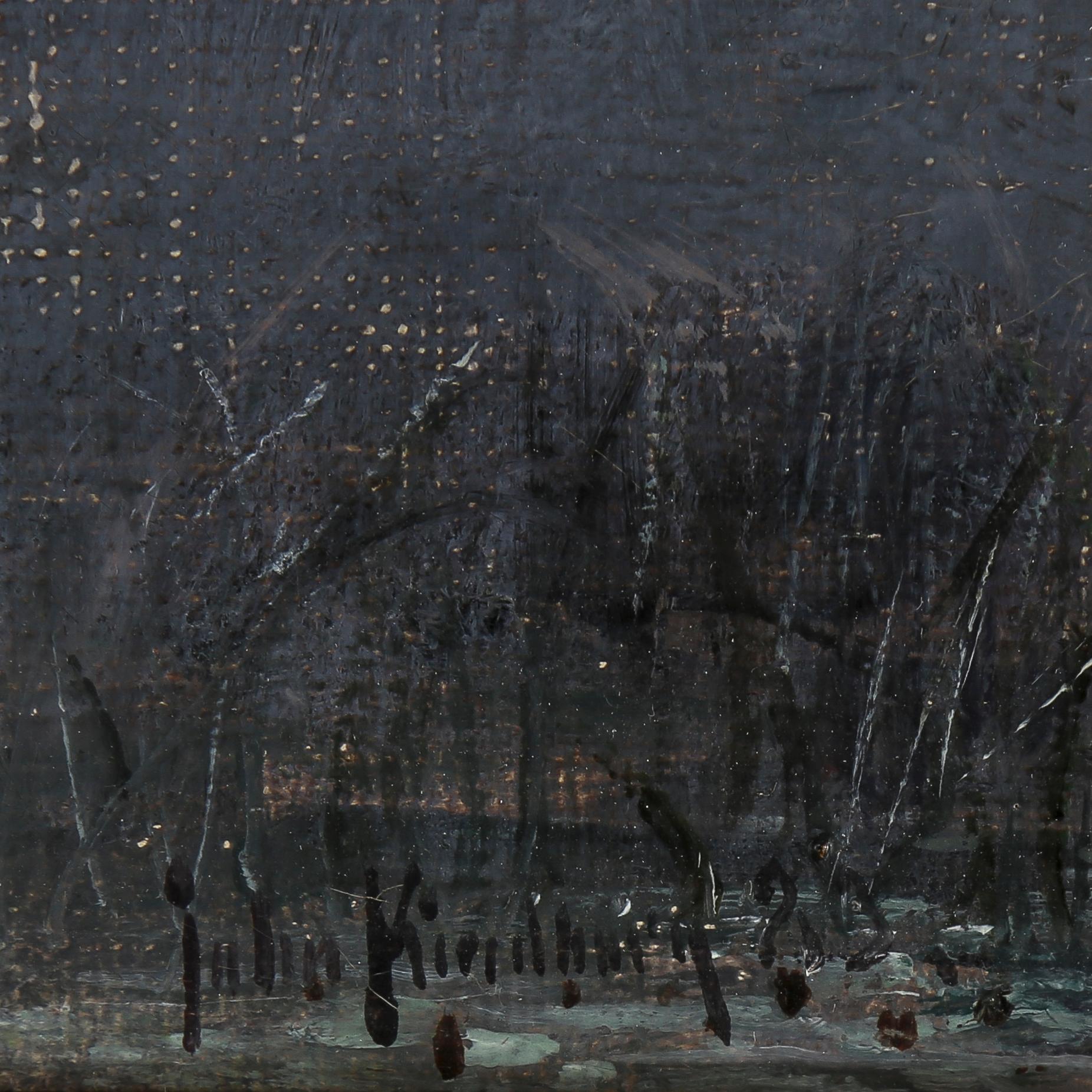 JOHAN KINDBORG, oljemålning på duk. Signerad.