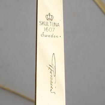 VÄGGLAMPETTER, 4 st, mässing, "Pendeln", Pierre Forsell, Skultuna.