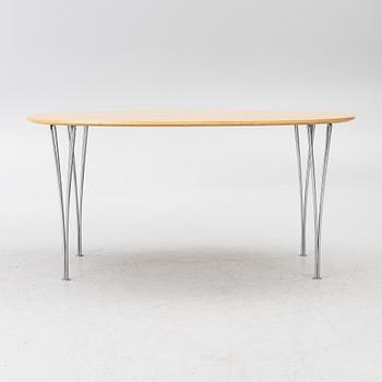 Bruno Mathsson, & Piet Hein, matbord, "Superellips", Fritz Hansen, Danmark, 1986.