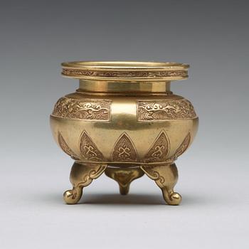 A bronze censer, Qingdynasty (1644-1912).