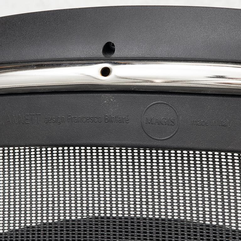 Francesco Binfaré, stolar, 6 st,  "Annett", Magis, samtida.