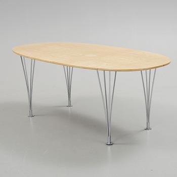 SOFFBORD, "Superellips" Design Bruno Mathsson och Piet Hein för Fritz Hansen, 1900-talets andra hälft.