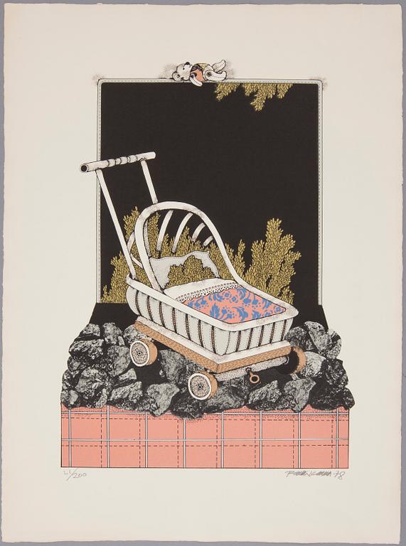 RAIMO KANERVA, serigrafier, 3 st, signerade, daterade och numrerade.