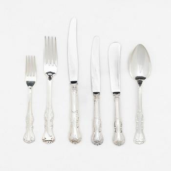 A 42-piece 'Prins Albert' silver cutlery set, GAB, Sweden, 1964-76.