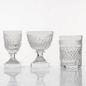 Elis Bergh, glasservis, 74 delar, "Kent", Kosta.