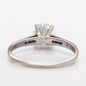 Tiffany & Co, ring, palladium med briljantslipade diamanter.
