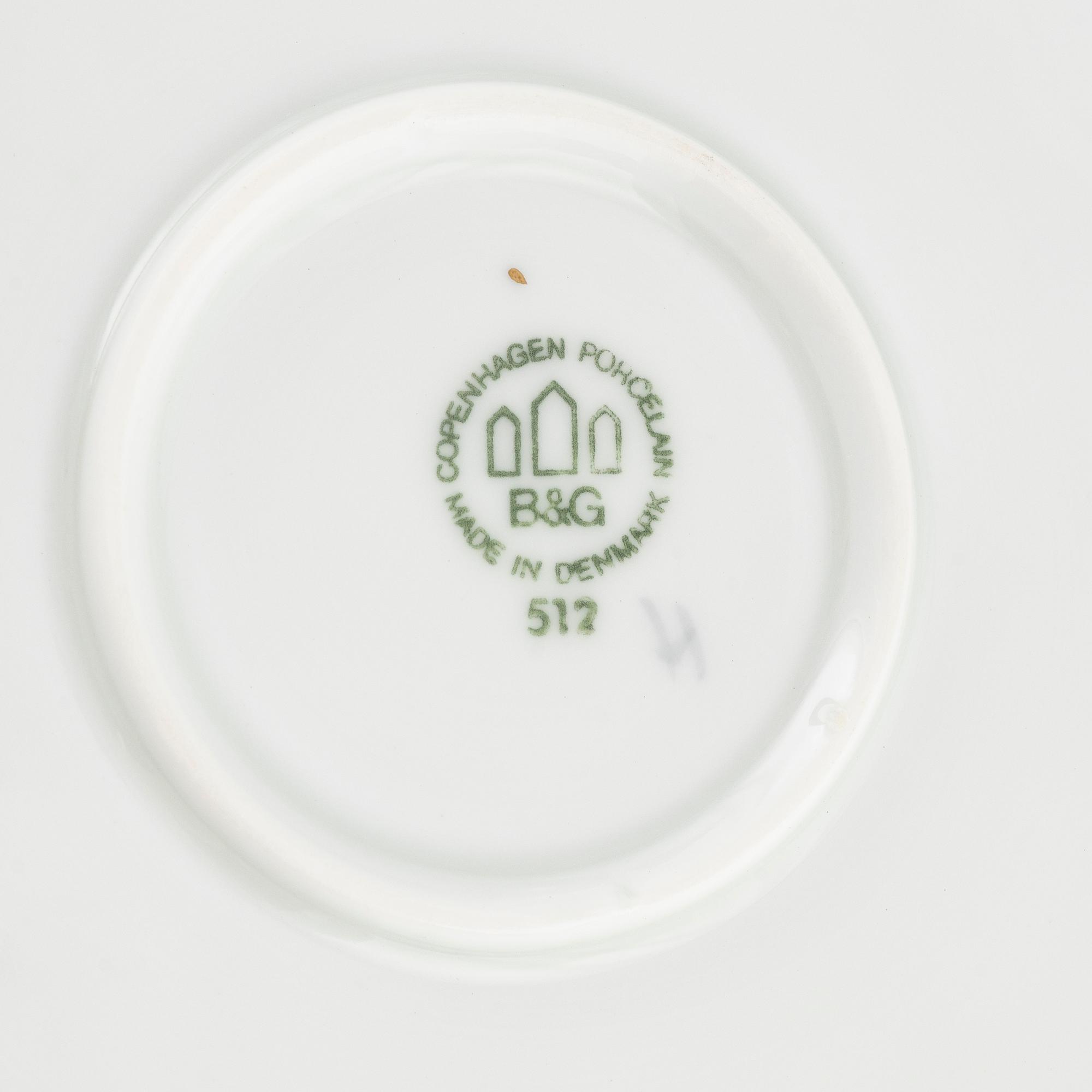 A 55-piece porcelain dinner service, "Måsen", Bing & Grøndahl, Denmark.