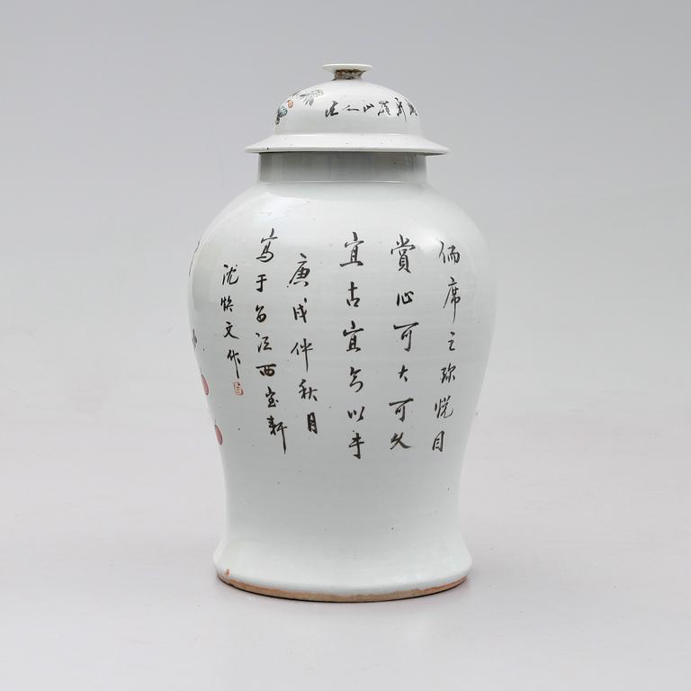 LOCKURNA, porslin, Kina, 1800-/1900-tal.
