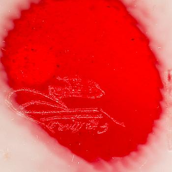 Ferro & Salvadore, a signed glass vase Österlens Glashytta.